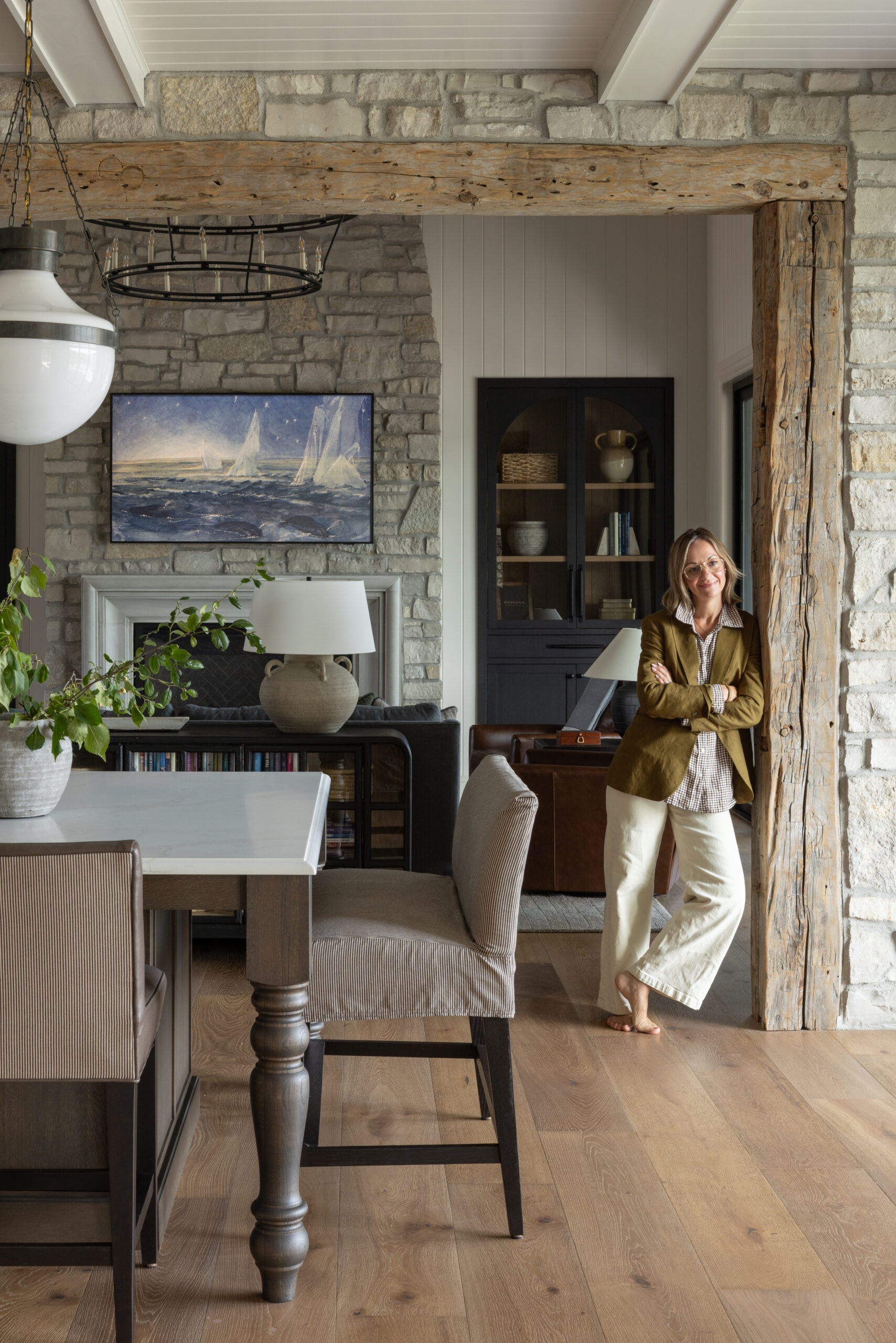 Anna Franklin, founder of Stone House Collective and creative mind behind Stone House Made, the firm's first step into custom upholstery.